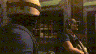 a blurry image of a person standing in a room