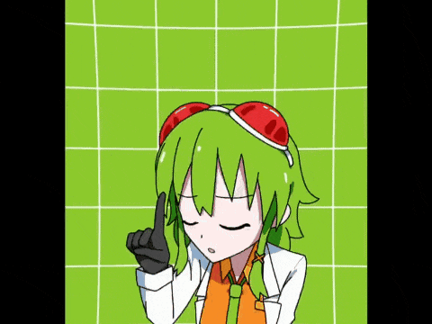 a drawing of a girl with green hair and a hat