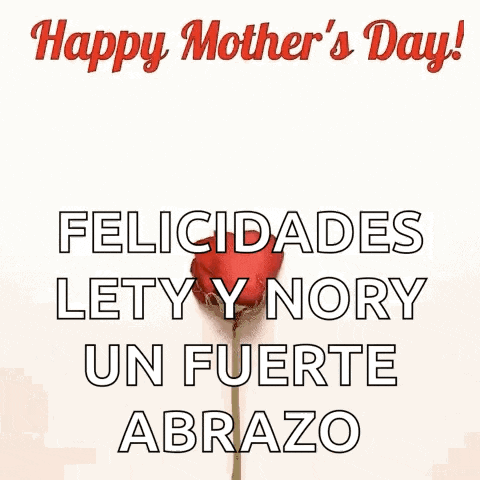 a happy mother 's day card with red rose petals in the shape of a heart .