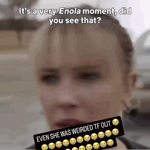 a very enola moment did you see that ?