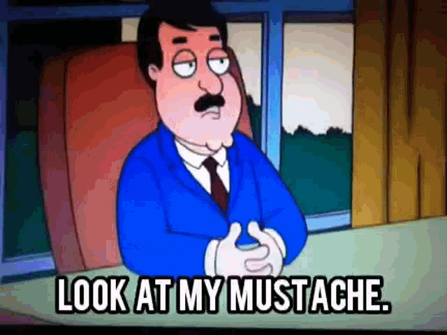 Tom Tucker Family Guy GIF - Tom Tucker Family Guy Mustache GIFs