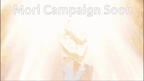 a fist is raised in the air with the words mori campaign soon written on the bottom