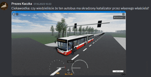 a screenshot of a video game with the name prezes kaczka