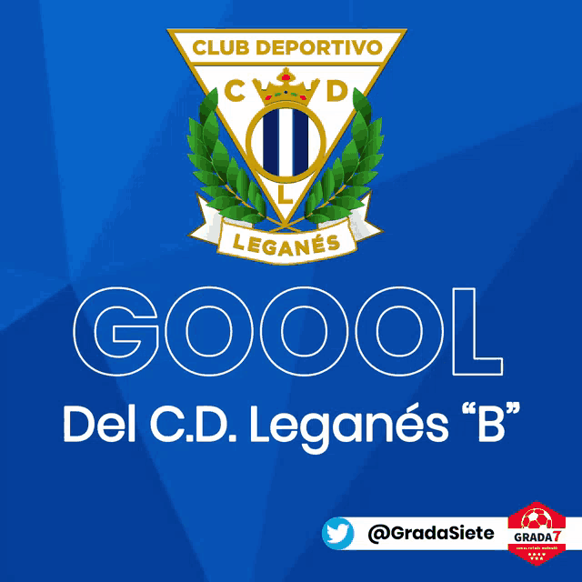 a blue background with a logo for the club deportivo