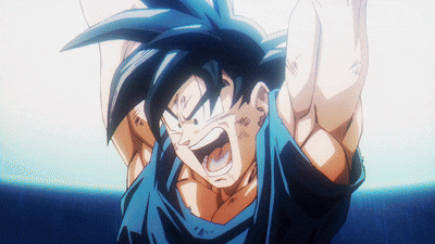 a close up of a cartoon character with his arms up