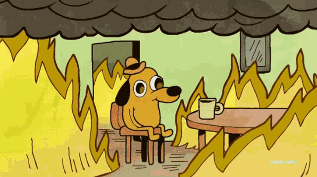 This Is Fine Subtitles GIF - This Is Fine Subtitles GIFs