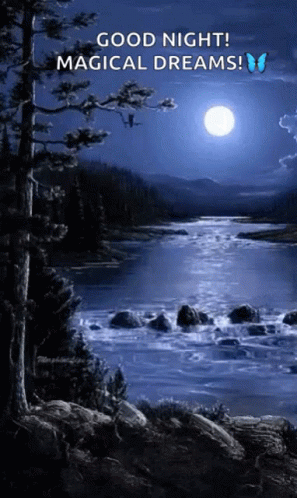 river at night gif