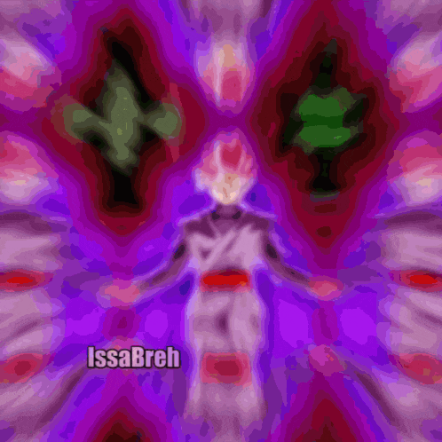 a purple and red background with issabreh written at the bottom