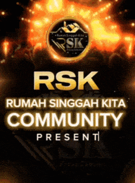a poster that says rsk rumah singgah kita community