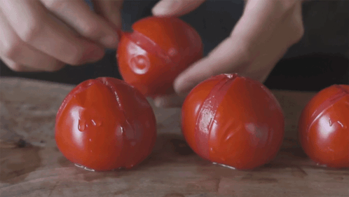 Remove The Tomato Peel Two Plaid Aprons GIF - Remove The Tomato Peel Two Plaid Aprons Strip Off The Tomato Skin GIFs