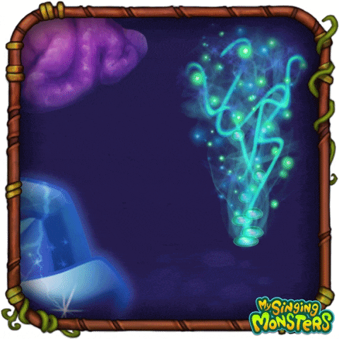 a picture of a game called my singing monsters shows a blue and purple monster