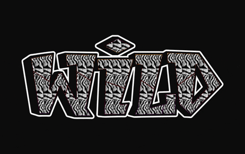 a black background with the word wild written in white letters