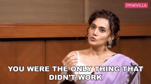 You Were The Only Thing That Didnt Work Taapsee Pannu GIF - You Were The Only Thing That Didnt Work Taapsee Pannu Pinkvilla GIFs
