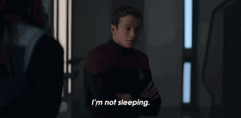 a man says i 'm not sleeping while standing next to another man