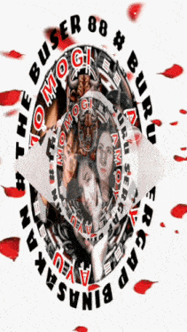 a circle with a picture of a woman and the words buser 88 # buru