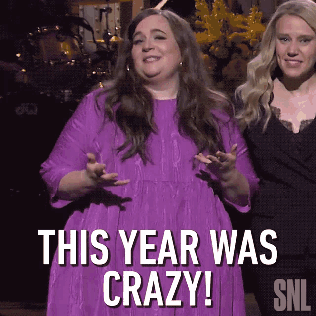 This Year Was Crazy Aidy Bryant GIF - This Year Was Crazy Aidy Bryant Saturday Night Live GIFs