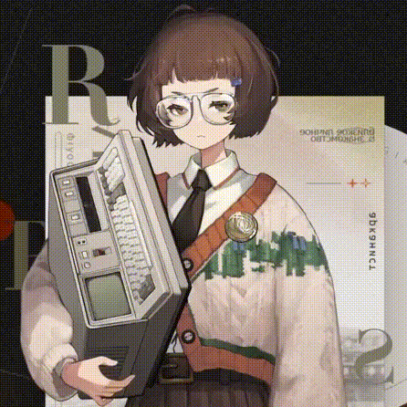 a girl in a sweater and tie is holding a computer