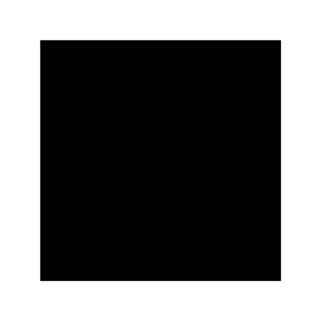 a black square on a white background with a white border .