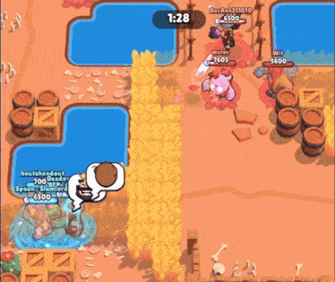 a screenshot of a video game with the time of 1:28 on the screen