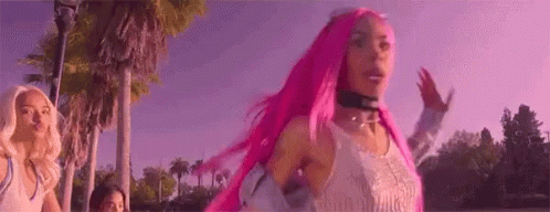 Pink Hair Singing GIF - Pink Hair Singing Dancing GIFs