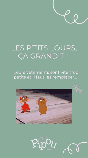 a poster with a picture of cinderella and the words les p'tits loups
