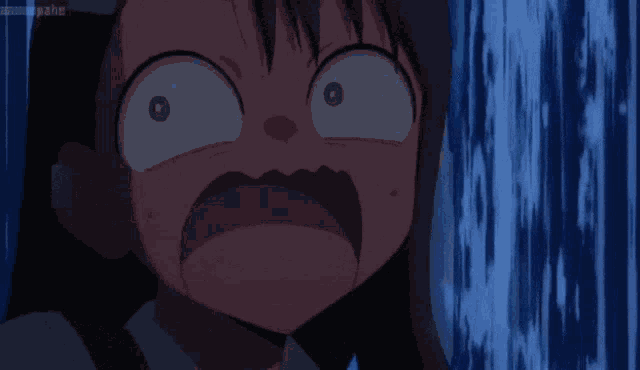 a cartoon character with a surprised look on her face and the word animemode on the bottom right