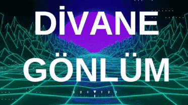 the word divane is on a blue and purple background