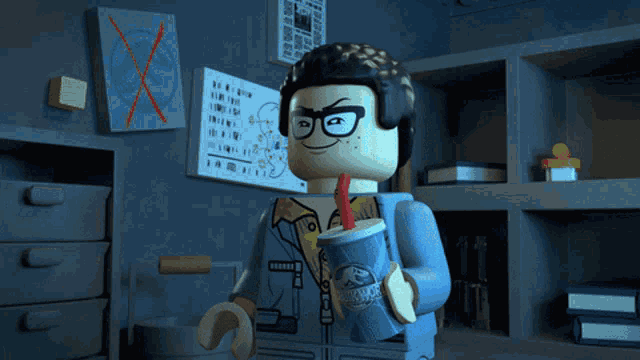 Lego Laughing GIF - Lego Laughing Drinking GIFs