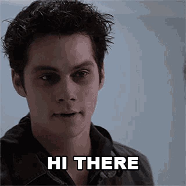 a man with a black eye and the words hi there on his face