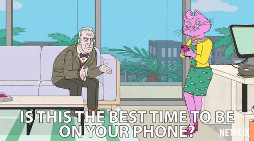 Is This The Best Time To Be On Your Phone Get Off Of Your Phone GIF - Is This The Best Time To Be On Your Phone Get Off Of Your Phone Listen To Me GIFs