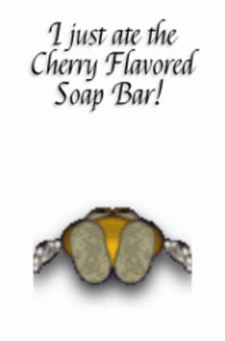 Cherry Flavored Soap Bar I Just Ate The Cherry Flavored Soap Bar GIF - Cherry Flavored Soap Bar I Just Ate The Cherry Flavored Soap Bar Eating Soap GIFs