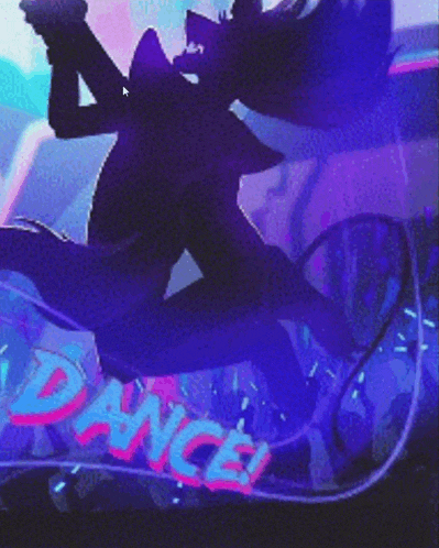 a silhouette of a person dancing with the word dance behind them