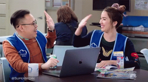 High Five Ecstatic GIF - High Five Ecstatic Thrilled GIFs
