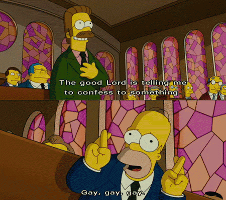 Simpsons God GIF - Simpsons God Gay GIFs