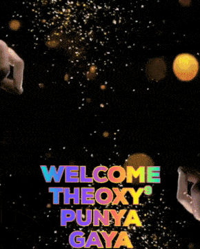 a man wearing glasses and a leather jacket says welcome theoxy punya gaya on a poster