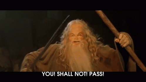You Shall Not Pass GIF - Lord Of The Rings Gandalf You Shall Not Pass GIFs