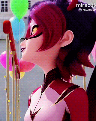 a close up of a miraculous cartoon character