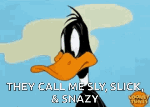 Daffy Duck Sneaky GIF