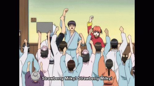 Strawberry Milkshake Milk Shake GIF - Strawberry Milkshake Milk Shake Anime GIFs