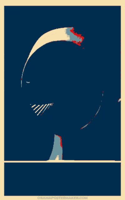 a poster of a man 's head with a bird coming out of his mouth