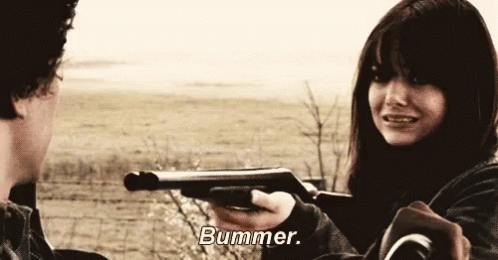 Sorry She Has To Shoot You GIF - Zombieland Emma Stone Bummer GIFs