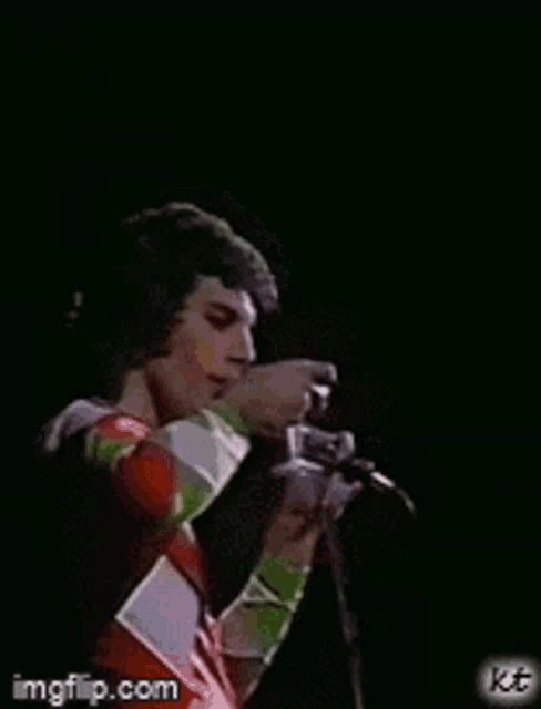 a man singing into a microphone with imgflip.com on the bottom