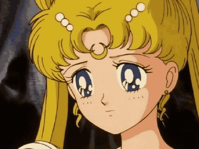 a close up of a cartoon character 's face