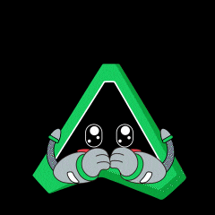 a black background with a green triangle and the words oh i like