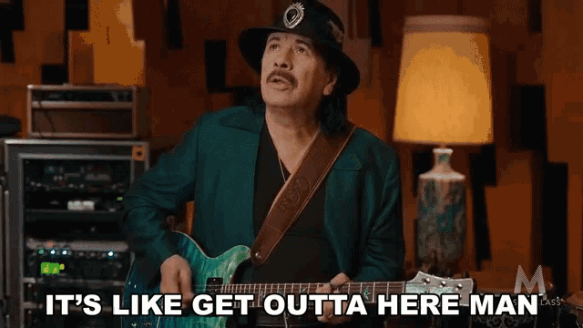 Get Outta Here Go Away GIF - Get Outta Here Go Away Playing Guitar GIFs
