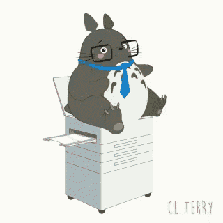 Totoro Copier GIF