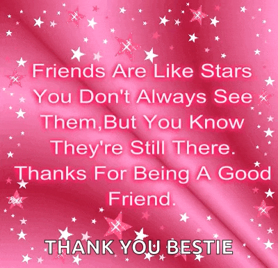 a pink background with stars and the words friends are like stars you don 't always see them but you know they 're still there