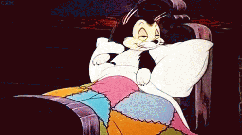 Sleepy Kitty GIF - Bed Snuggle Cartoons GIFs