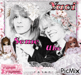 a picture of two dolls with the name yaoi on the bottom