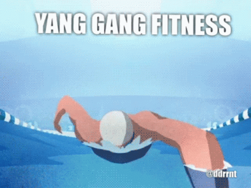 Swimming Yang Gang Fitness GIF - Swimming Yang Gang Fitness GIFs